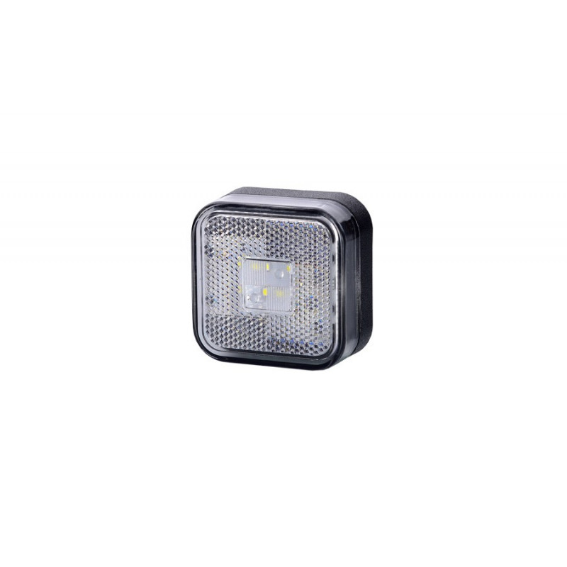 Lampa LED kwadratowa biała odblask (LD096)