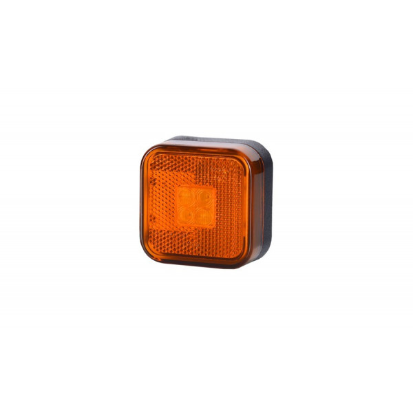 LED marker square lamp amber reflective device (LD097)