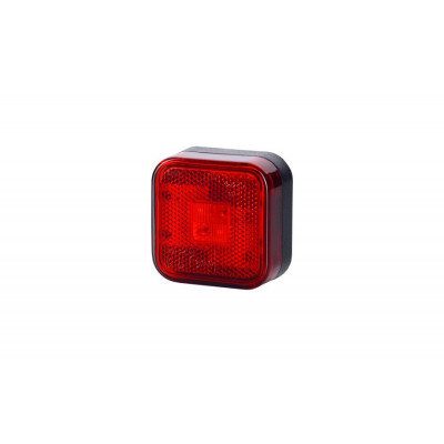 Lampa LED kwadratowa czerwona odblask (LD098)