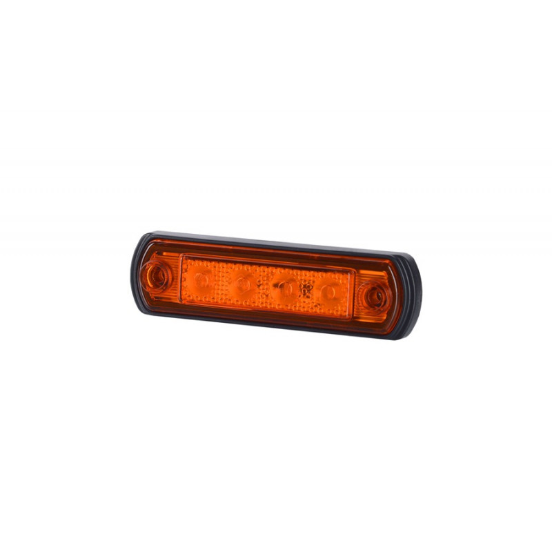 Lampa LED obrysowa pomarańczowa p. gumowa (LD676)