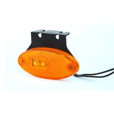 Lampa LED pozycyjna boczna owalna żółta (308Z)