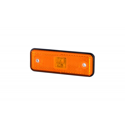 Side marker LED light with rubber pad amber (LD526)