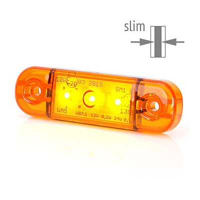 Lampa LED pozycyjna boczna żółta 3LED (708)