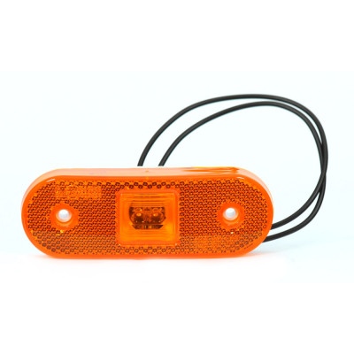 Lampa LED pozycyjna boczna żółta owalna (229)