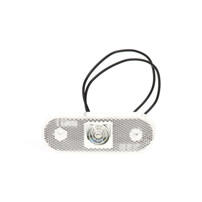 Lampa LED obrysowa przednia biała owalna (231)