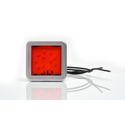 Lampa LED pozycyjna tylna czerwona kwadrat (984KR)