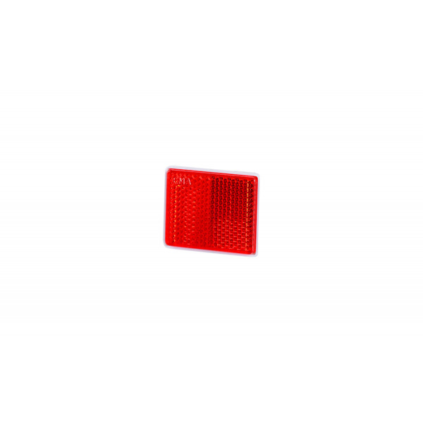 Klebriger quadratischer Reflektor rot 38x47 (UO236)