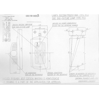 Side position lamp hanging P03 (34)