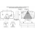 Multifunctional rear lamp 6 functions triangle LEFT (LZT810)