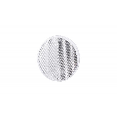 Reflevtive device round 75mm white self-adhesive (UO038)