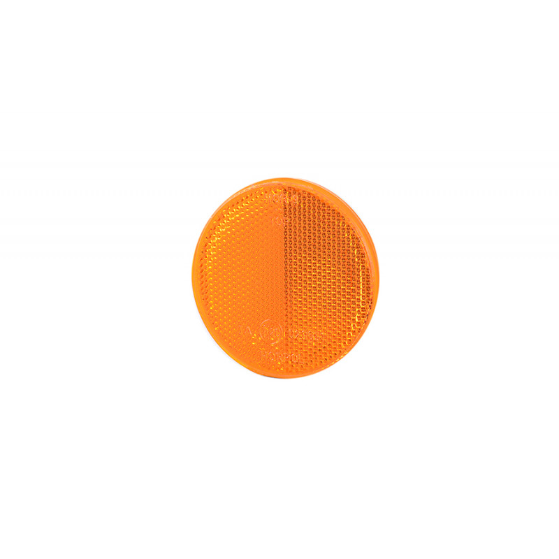 Odblask przylepny okrągły 75mm pomarańcz (UO039)