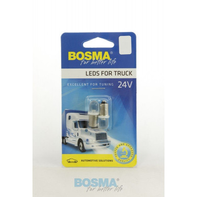Żarówka LED 24V BA9S biała BOSMA 2szt. 7606