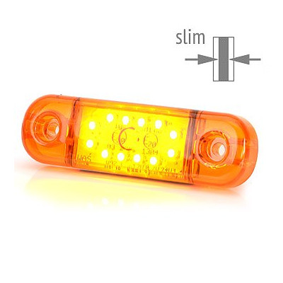 Lampa LED pozycyjna boczna 12LED SLIM 12V 24V 714