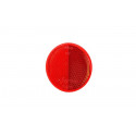 Odblask okrągły samoprzylepny czerwony 75 mm UO040