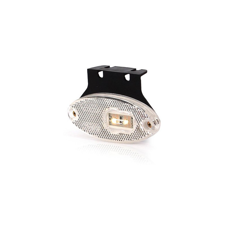 Lampa LED pozycyjna przednia owalna biała (309Z)