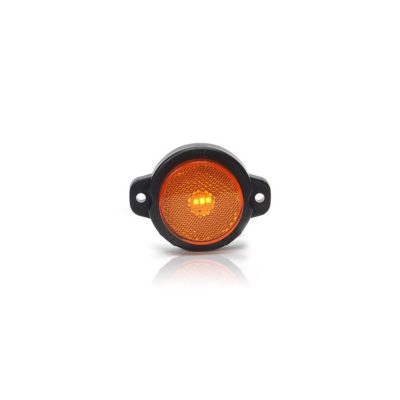 Lampa LED pozycyjna boczna żółta okrągła (654)