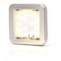 Lampa LED pozycyjna przednia biała kwadratowa 985