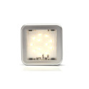 Lampa LED pozycyjna przednia biała kwadratowa 985
