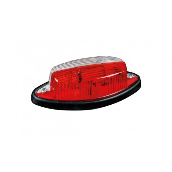 Front rear end-outline lamp white-red oval (010-2)