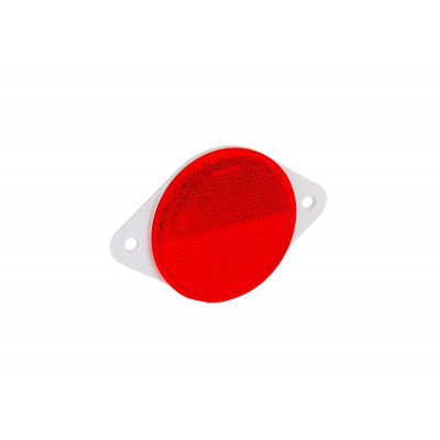 Odblask okrągły czerwony 78mm przykręcany DOB039C