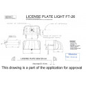 Numberplate LED lamp (FT026)