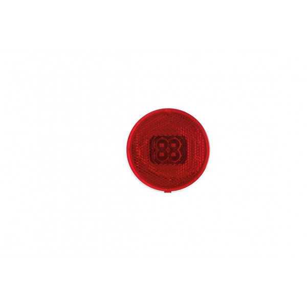 LED clearance lamp reflector round red 060C