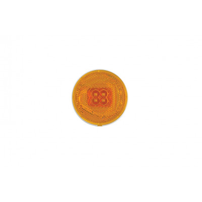 LED clearance lamp reflector round yellow 060Z
