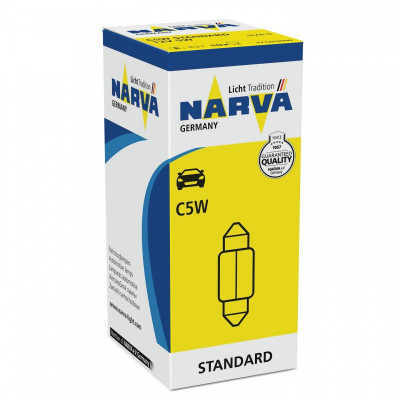 Light bulb tube 12V 5W 35mm C5W SV8,5 NARVA 17125