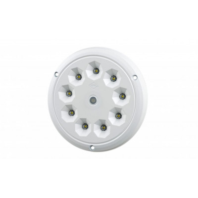 LED interior lighting lamp round with switch ALU LWD2160