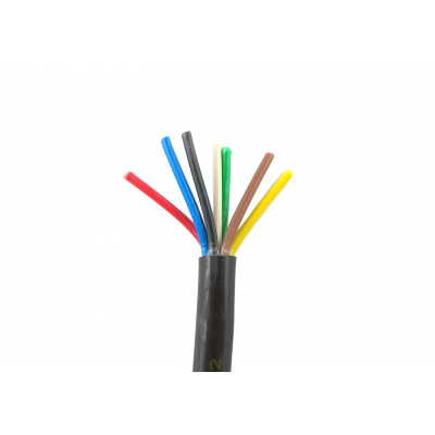 Przewód elektryczny 7-żyłowy PE6x0.75+1mm2