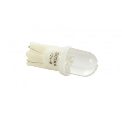 LED bulb 12V T10 white standard BOSMA 2pcs 2441