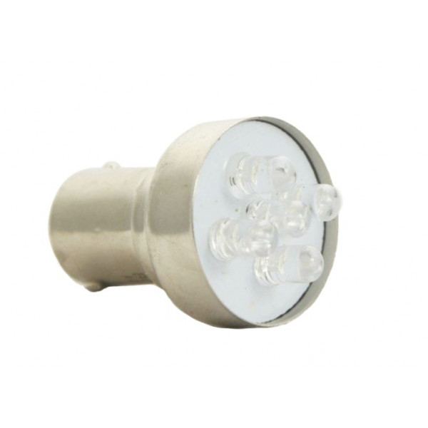 LED bulb 12V BA15S white standard BOSMA 2pcs 2076