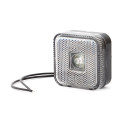 Lampa LED obrysowa przednia biała kwadratowa (303)