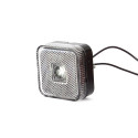 Lampa LED obrysowa przednia biała kwadratowa (303)