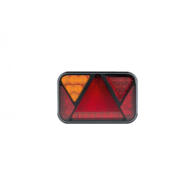 Lampa LED tylna LEWA z trójkątem odblaskowym 12V 5-funkcyjna FT-270L NT LED PM