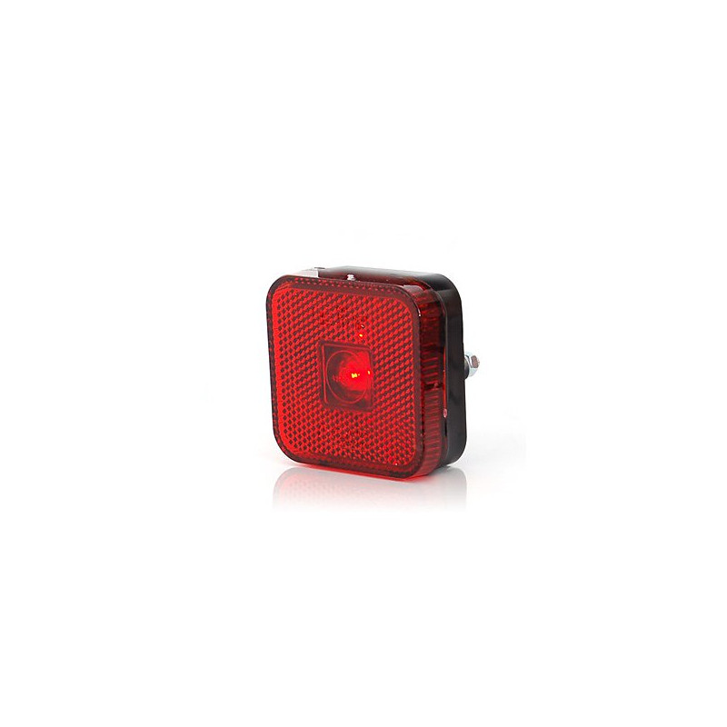 Lampa LED obrysowa tylna czerwona kwadratowa (304)