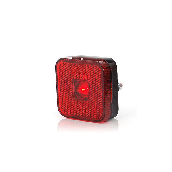 Lampa LED obrysowa tylna czerwona kwadratowa (304)