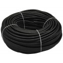 Corrugated pipe hose LDPE black 1m 10/7