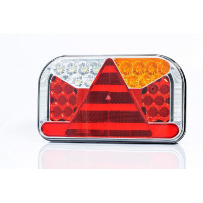 LED rear lamp 7 functions with side license plate light 12-36V RIGHT FT-170L TB