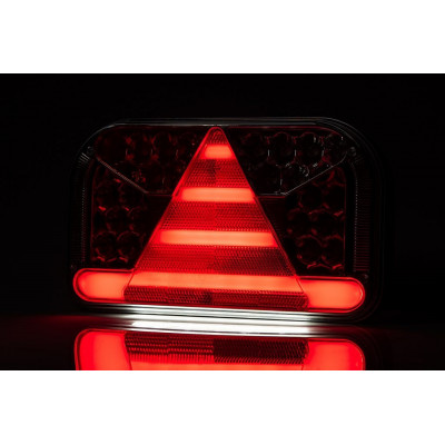 LED rear lamp 7 functions with side license plate light 12-36V RIGHT FT-170L TB
