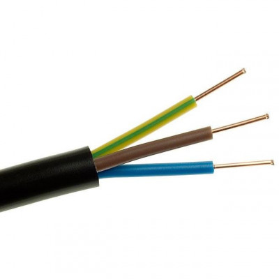 Przewód elektroenergetyczny 3-żyłowy YKY 3x1,5mm2 0,6/1kV