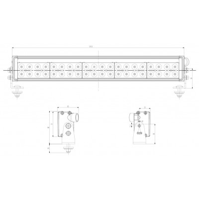 LED Lichtleiste diffuses Licht W221.7 12V-24V 1561 OFFROAD