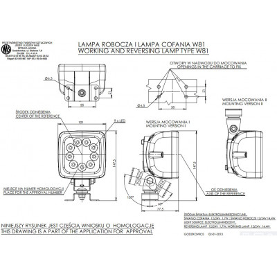 Lampa LED robocza W81 (683)