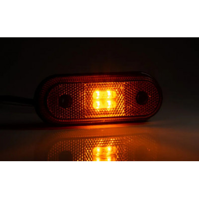 Lampa LED obrysowa żółta 12V-36V (FT020Z)