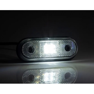 Lampa LED obrysowa biała 12V-36V (FT020B)