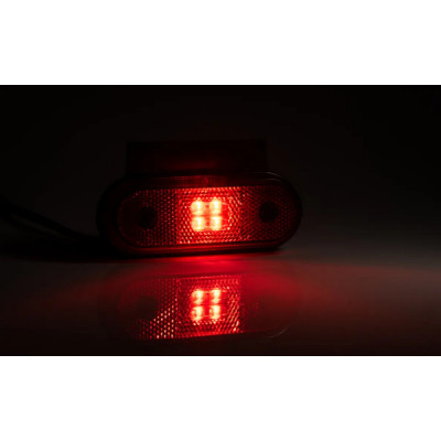 Rote LED Markierungsleuchte mit Halter 12V-36V (FT020C+K)