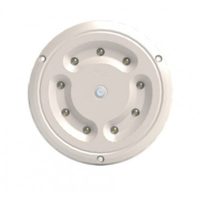 LED interior lighting lamp round with switch ALU LWD2153
