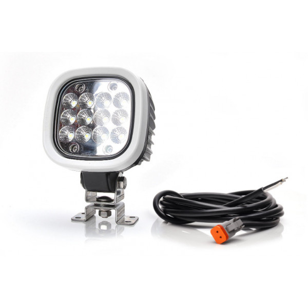 LED work lamp 7000lm 12LED diffused with Deutsch connector (1207/II)