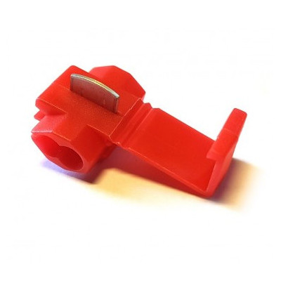 Electrical quick coupler type X, 0,25-1mm2, isolation colour red TKX-03KB