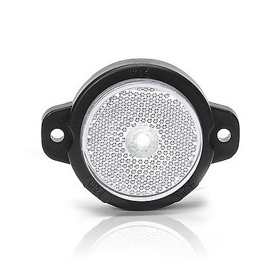 Lampa LED obrysowa przednia biała okrągła (650)